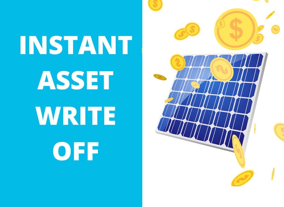 commercial solar instant asset write off illustration