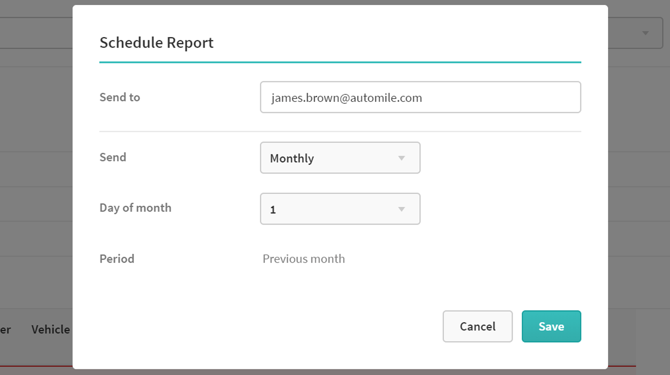Scheduled reports