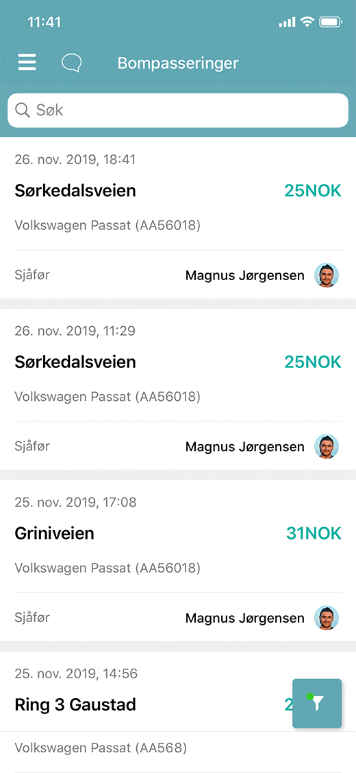 Bompasseringer