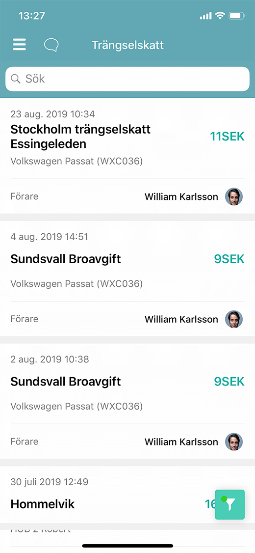 Trängselskatt och broavgifter