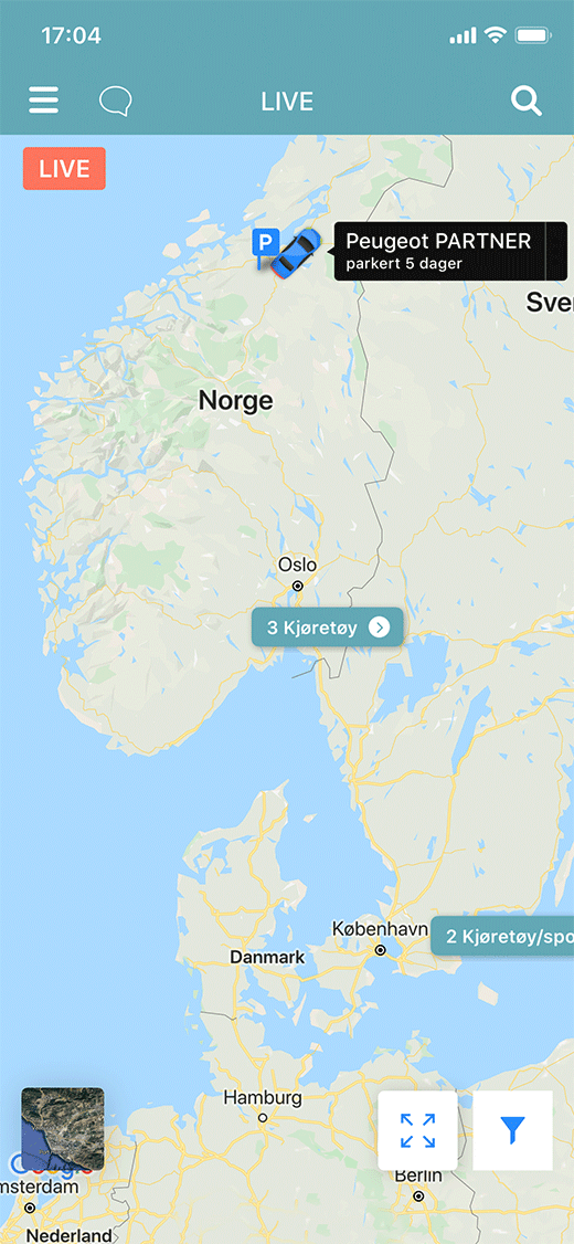 Oversikt over bilparken