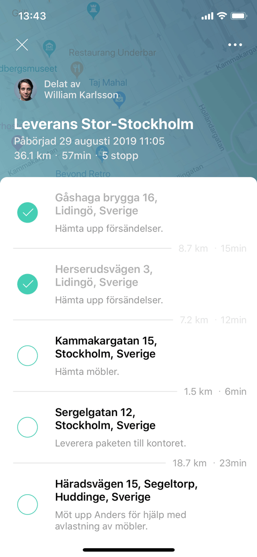 Planera, genomföra och följa upp leveranser
