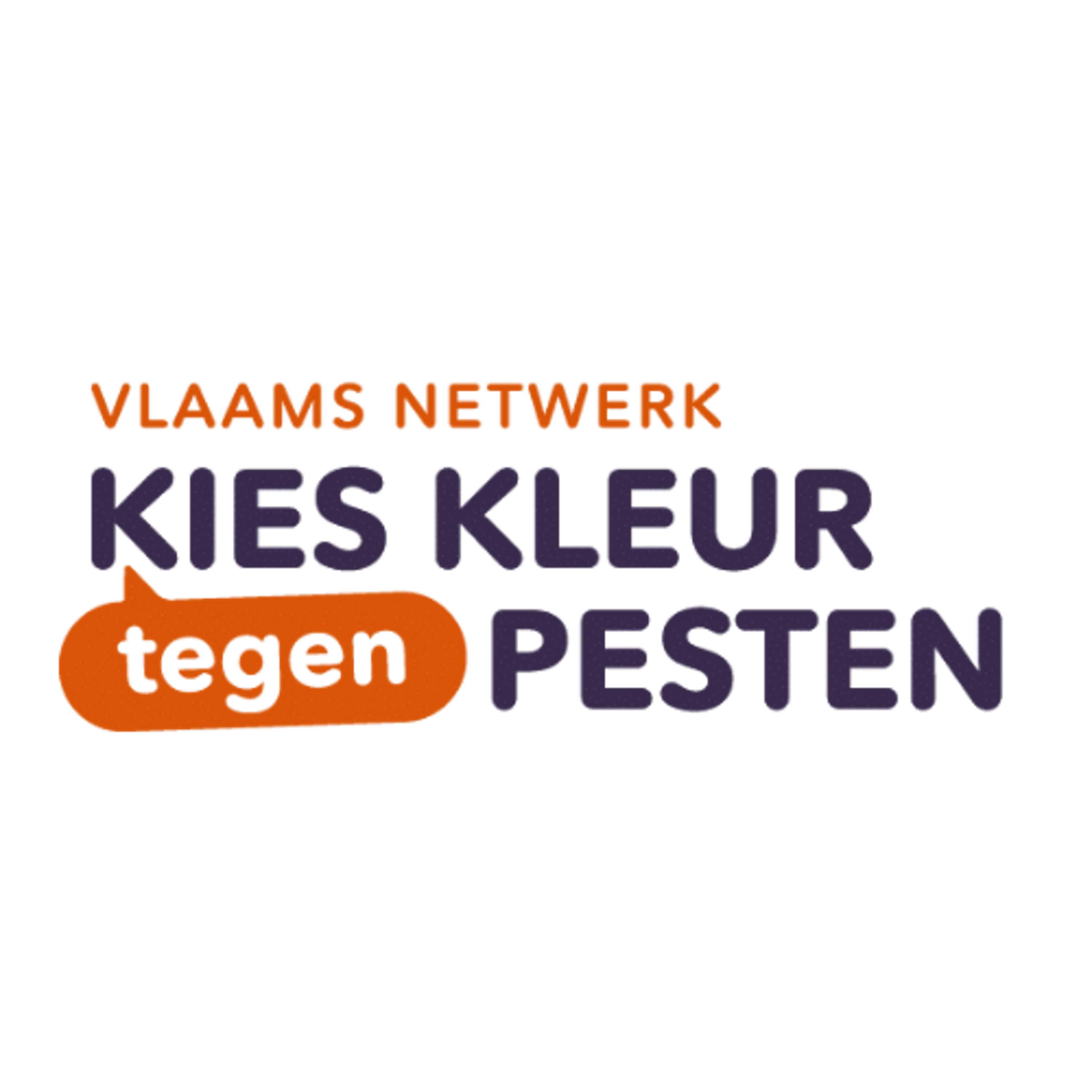 Vlaams Netwerk Kies kleur tegen pesten logo