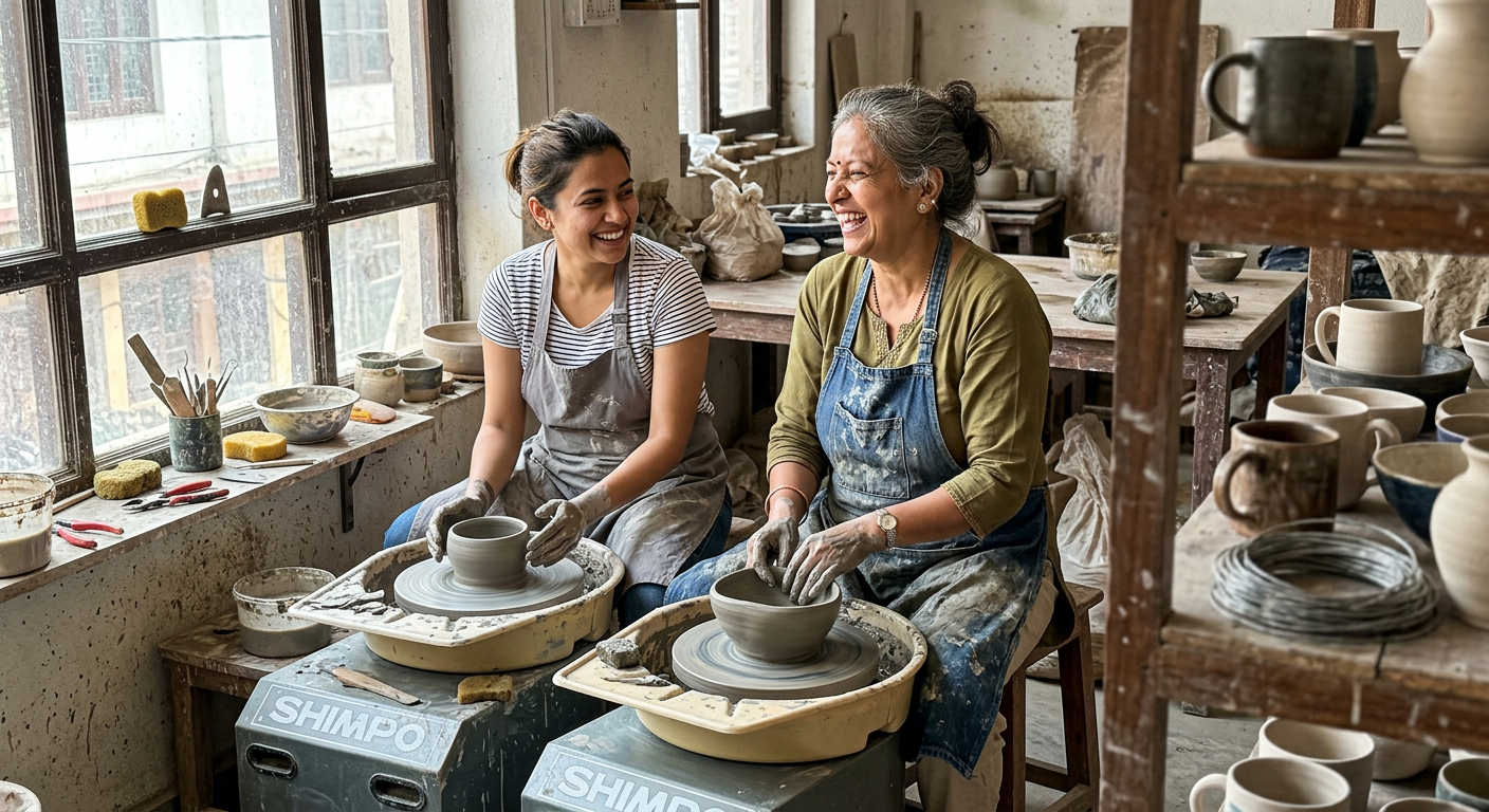 Priya's Mom's Day Out - pottery workshop
