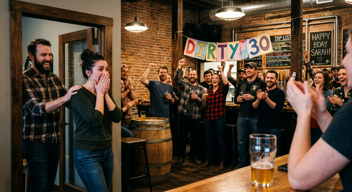 30th Birthday Surprise Party at Brewery
