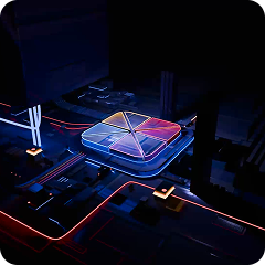 The Croner-i logo glowing