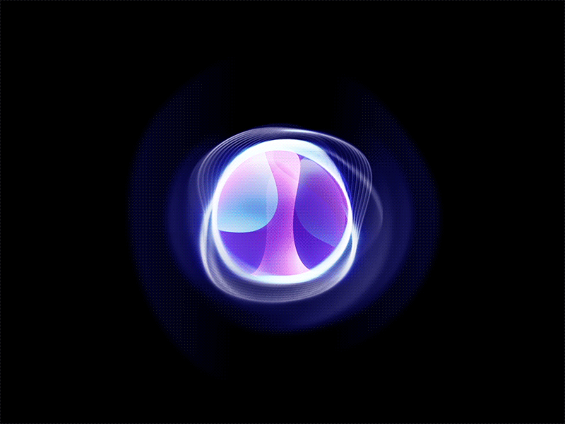 Layers of Glowing circles