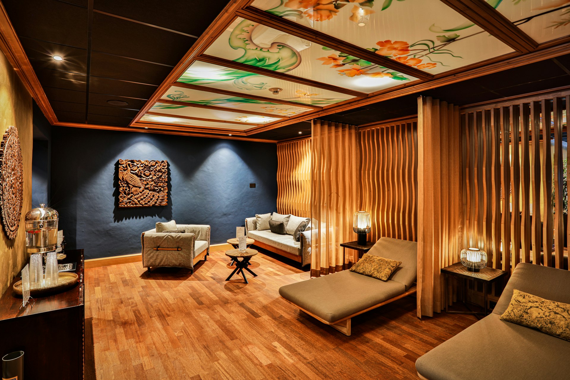 Asiatisch inspirierter Ruheraum