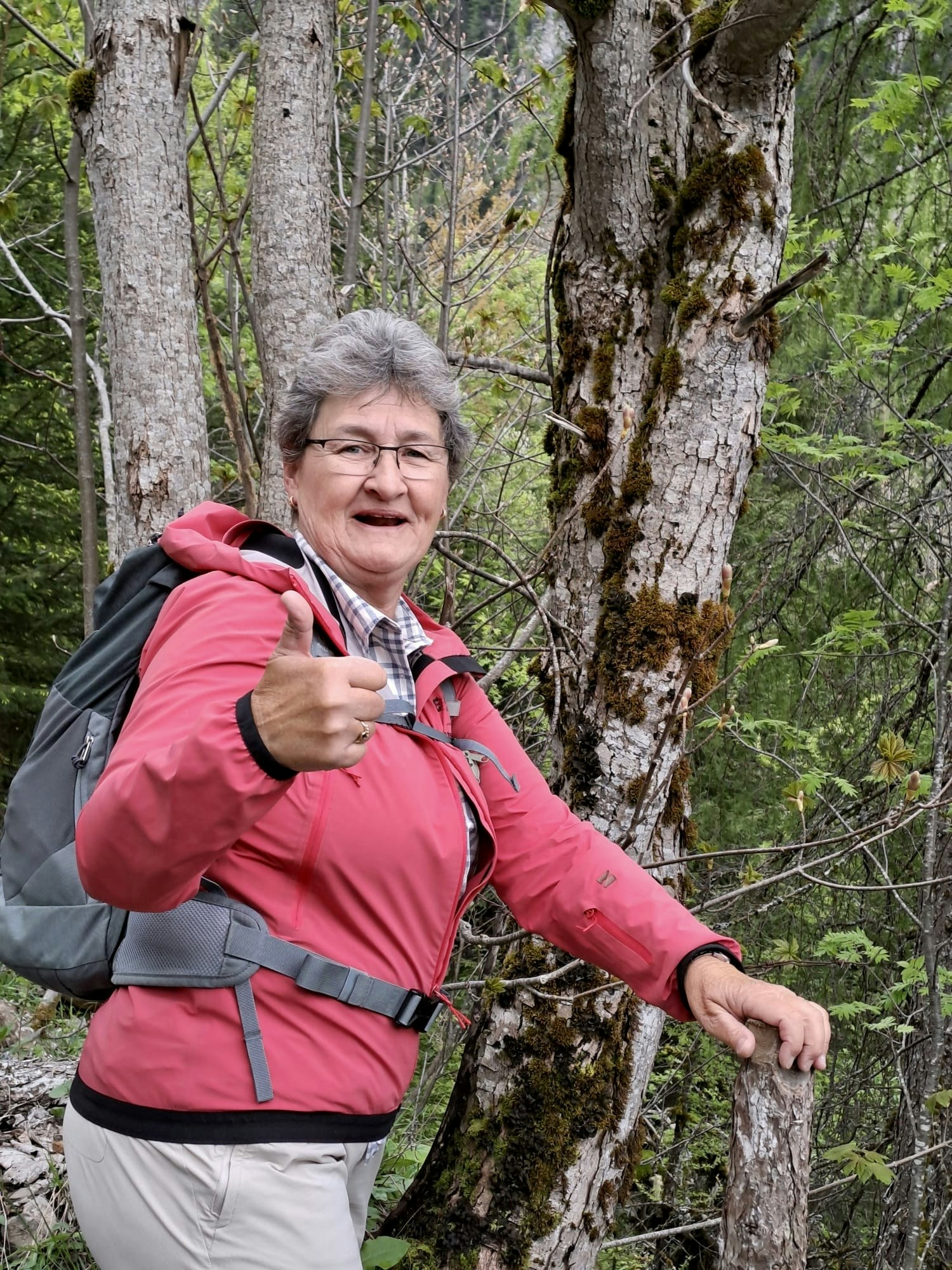Gaby Jungen on an excursion in nature Portrait image