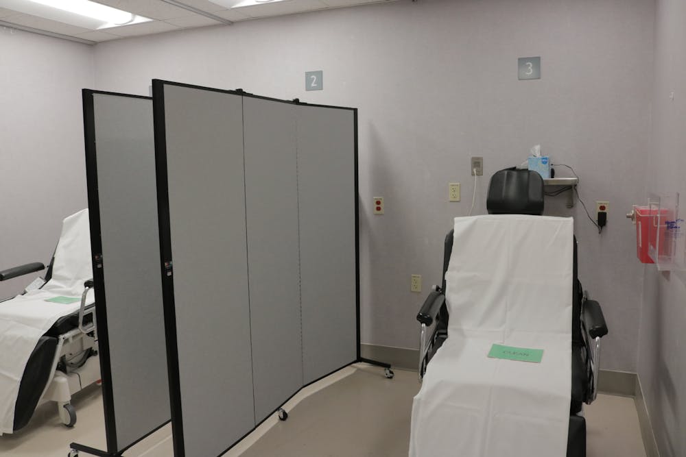 surgical bed chair covered