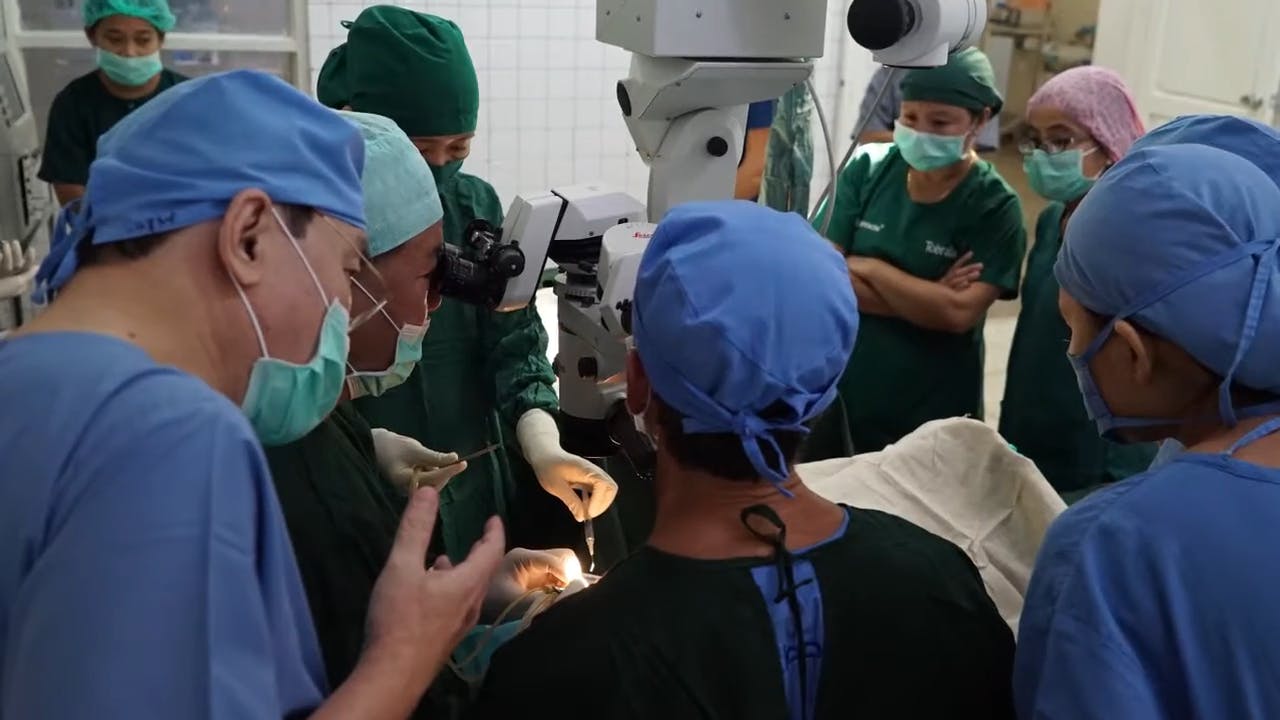 medical team working on patient