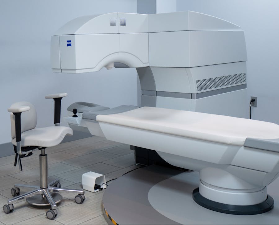 Kelly Vision medical machine in white room