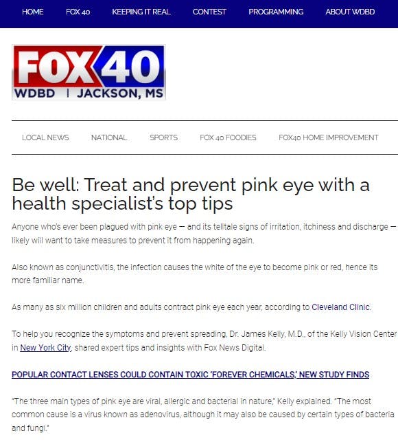 Dr. Kelly Explains Pink Eye and How to Prevent It