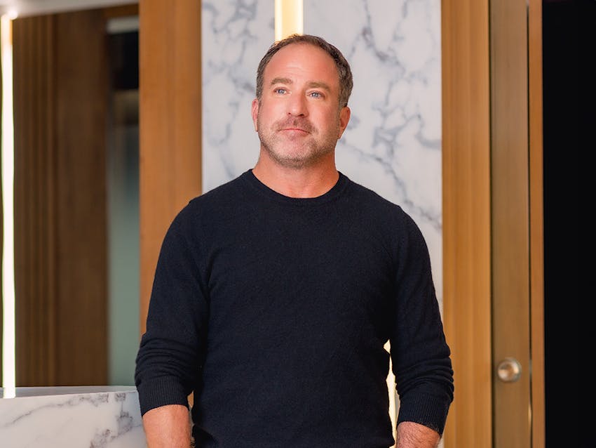 male patient with dark shirt