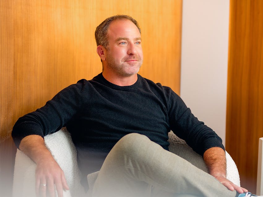 male patient in waiting room