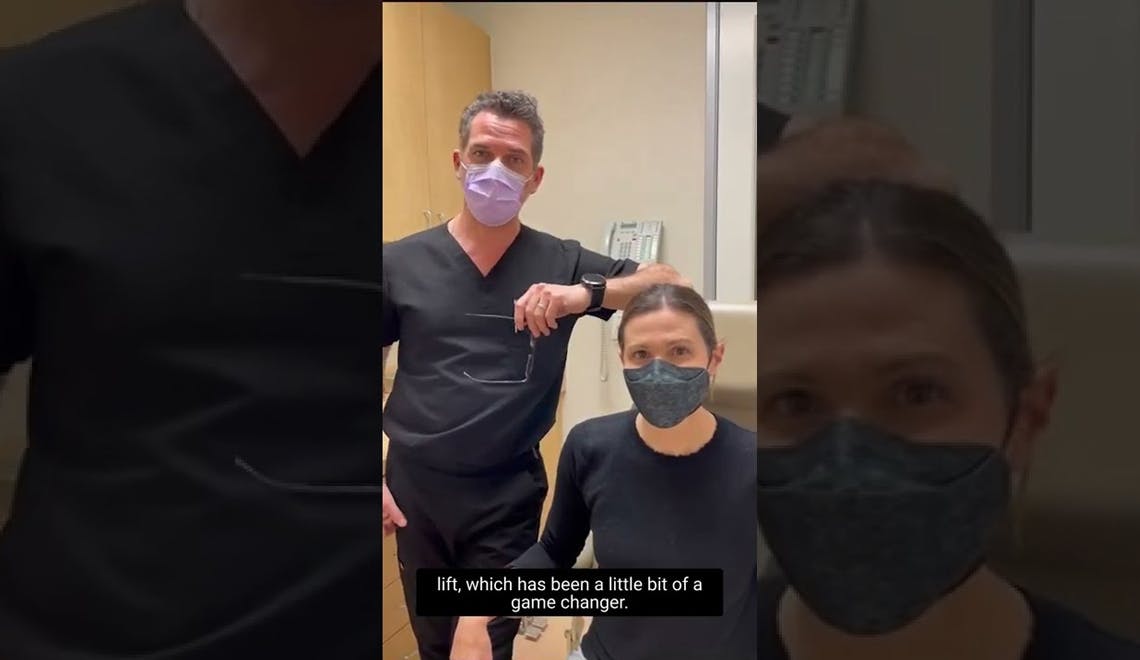 Jen's Breast Lift Testimonial <span class='block'>Jen is six months out from a full breast lift procedure by Dr. Kevin Brenner. Listen in as she explains how she is feeling and how she feels about her results!</span>