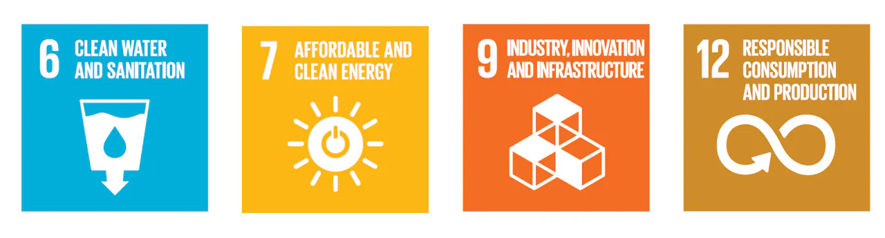 UNESCO sustainability goals The image shows colourful diagrams representing UNESCO's sustainability goals, including clean water and sanitation, affordable and clean energy, industry, innovation and infrastructure, and responsible consumption and production patterns.