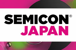 Logo SEMICON Japan The image features a vibrant logo of "SEMICON JAPAN" with bold black and pink text over a colorful abstract background, showcasing the event’s branding.