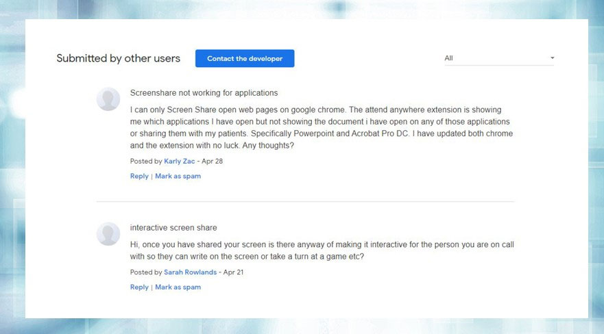 The image is a screenshot of some negative reviews of Attend Anywhere