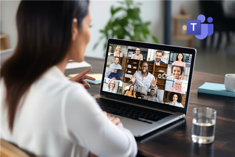 A person on a Microsoft Teams call
