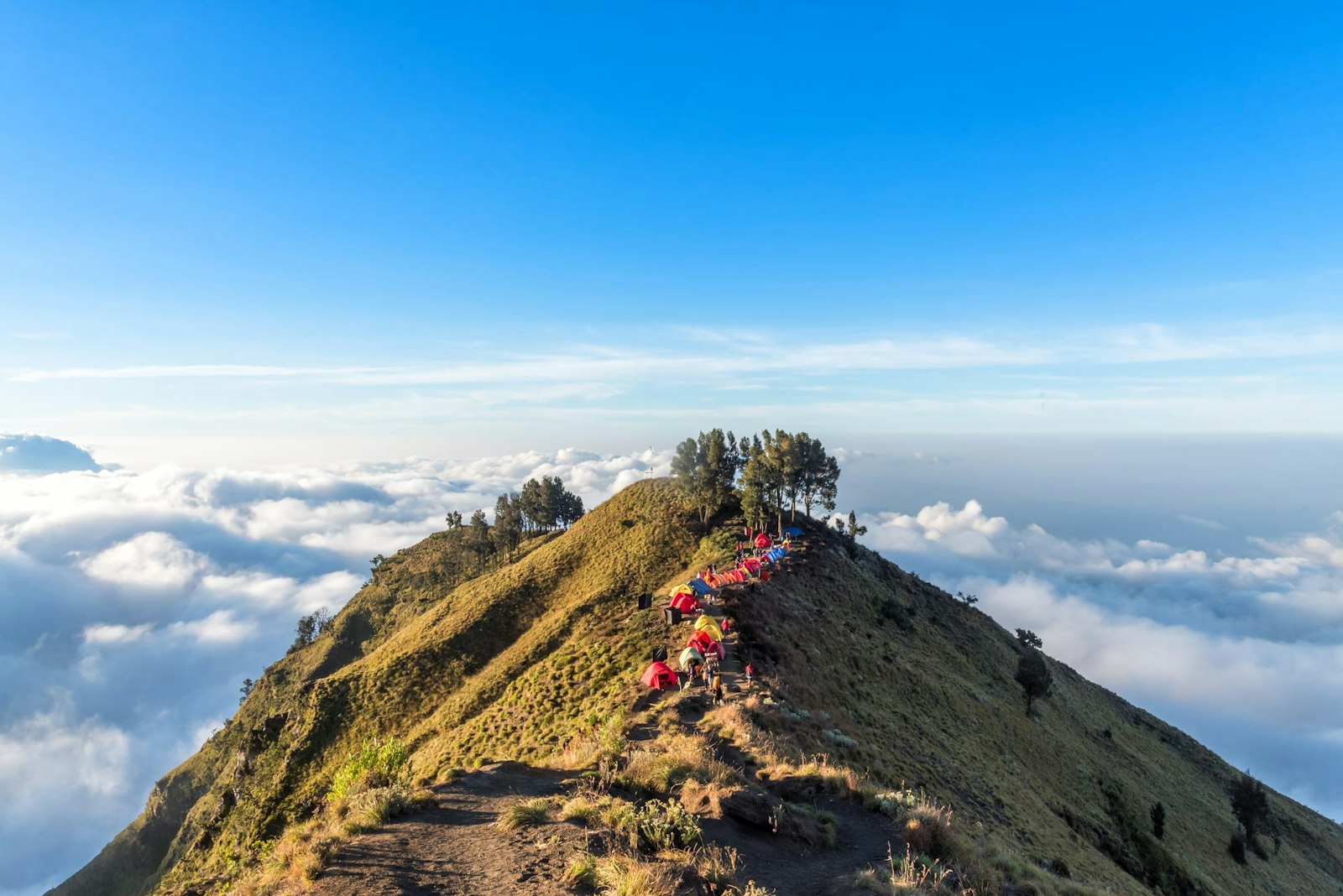 Crater rim of Mount Rinjani