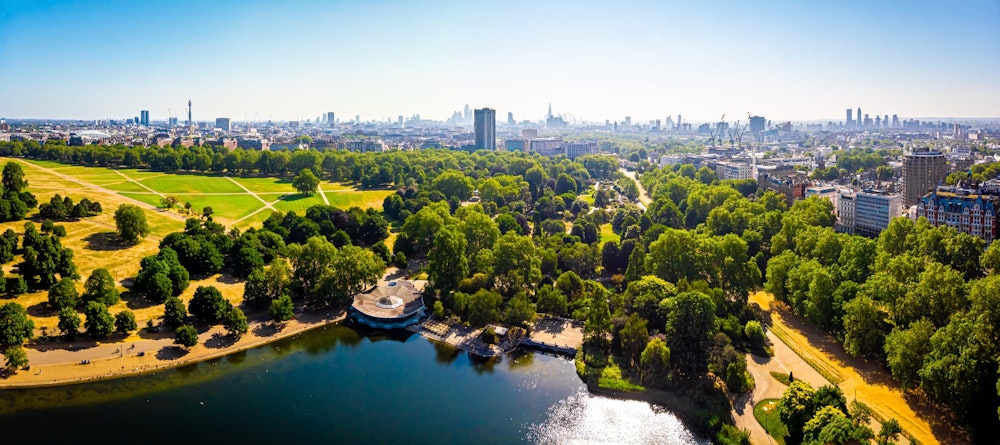 Luftaufnahme des Hyde Park