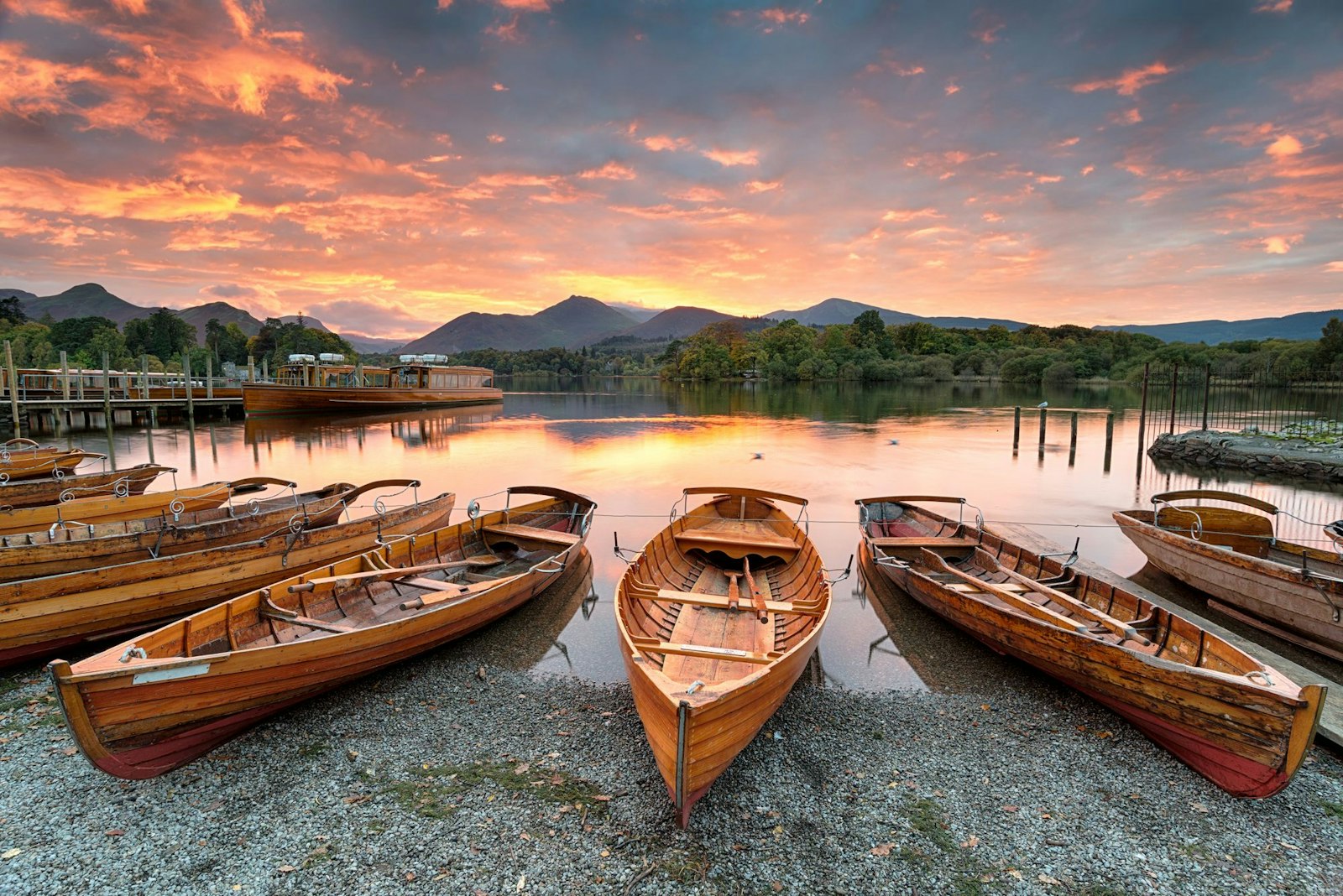 Sunset at Derwentwater in Keswick