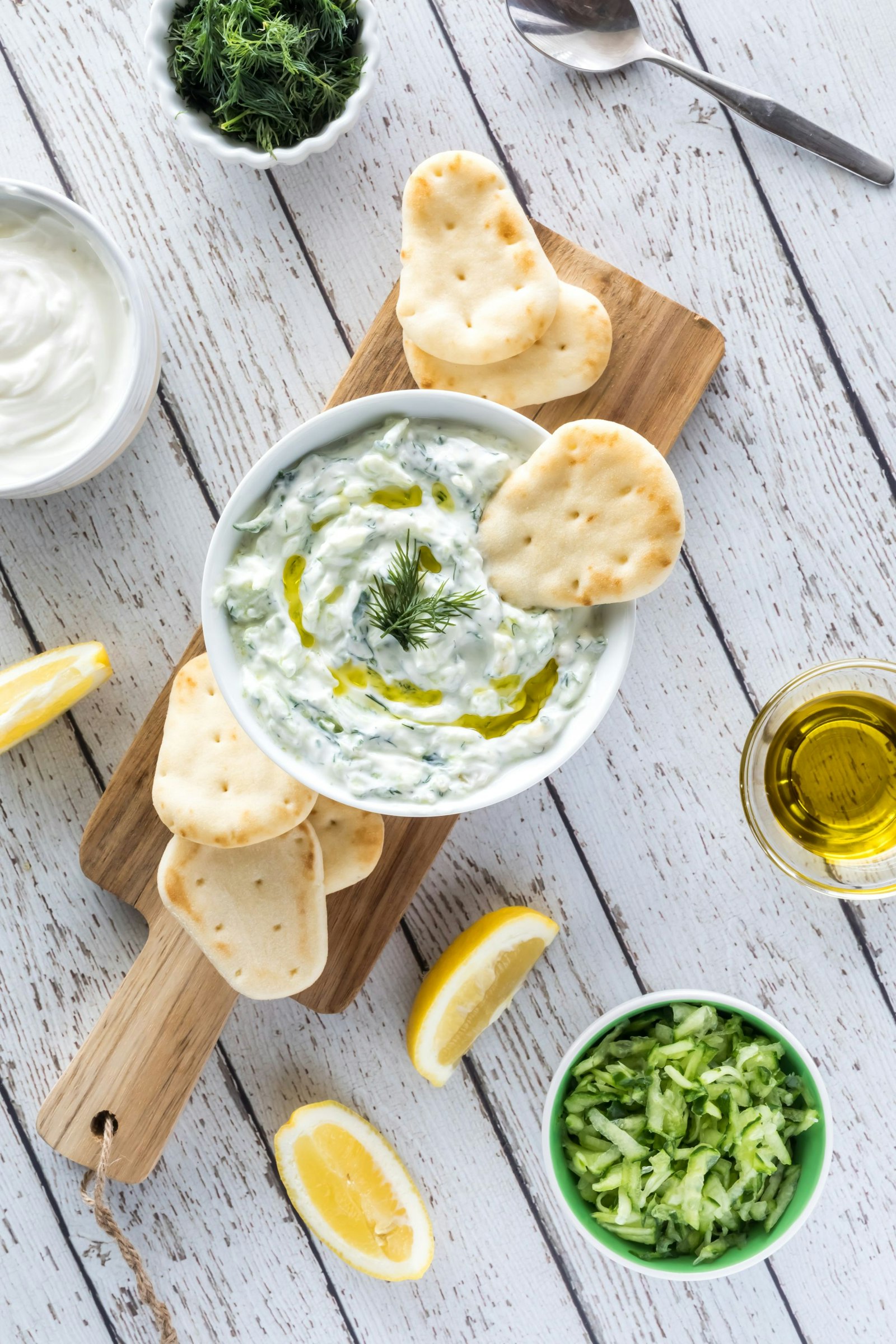 Traditional Greek yogurt sauce Tzatziki