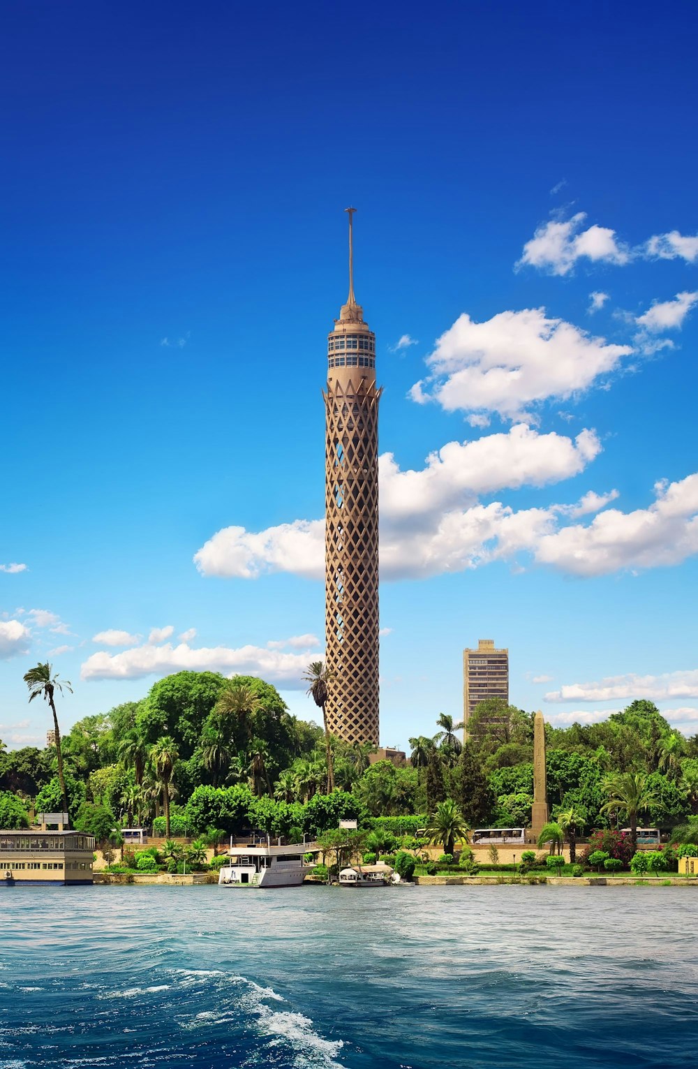 The Cairo Tower is the second most popular tourist attraction after the Pyramids