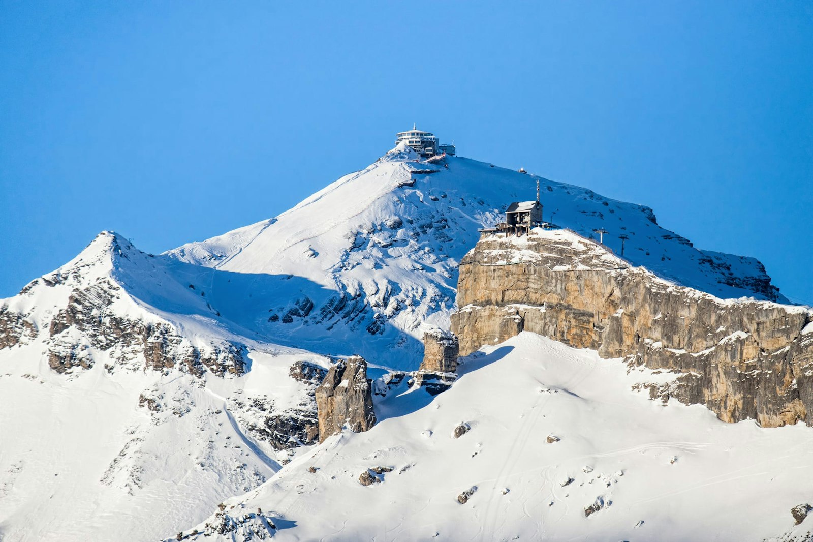 View of the Jungfrau ski region