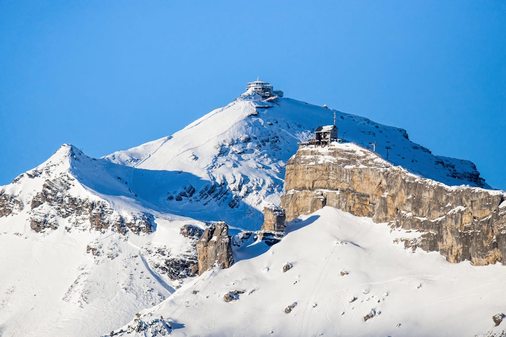 View of the Jungfrau ski region