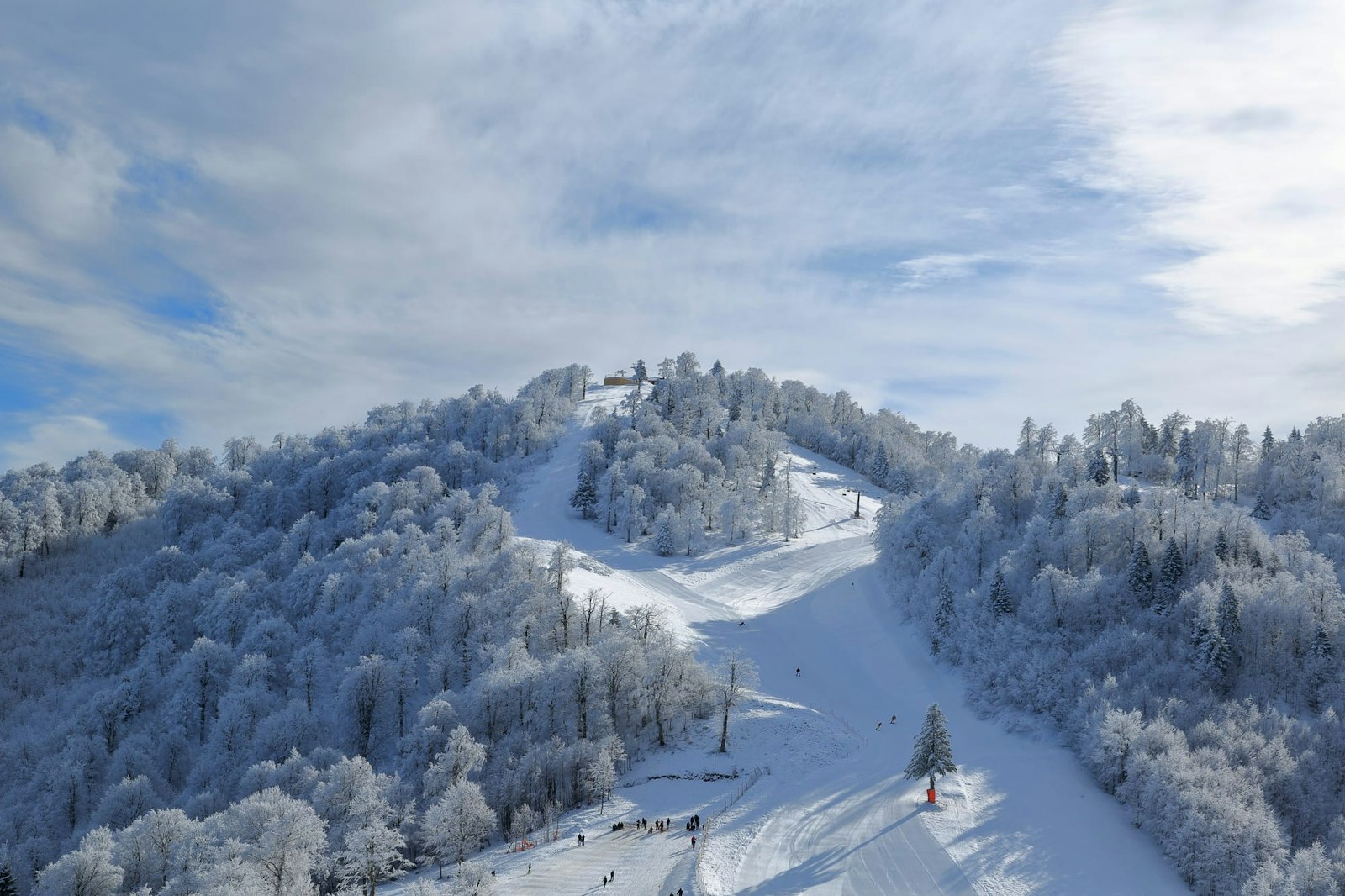 Kartepe ski area with pretty tree-lined slopes
