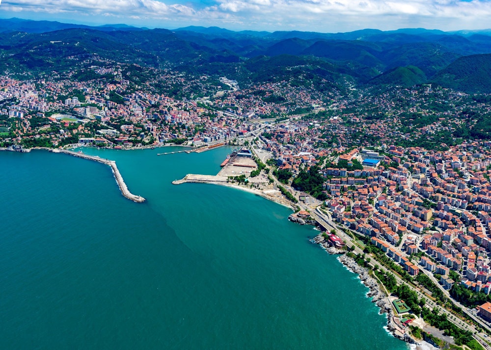 Vue aérienne de Zonguldak