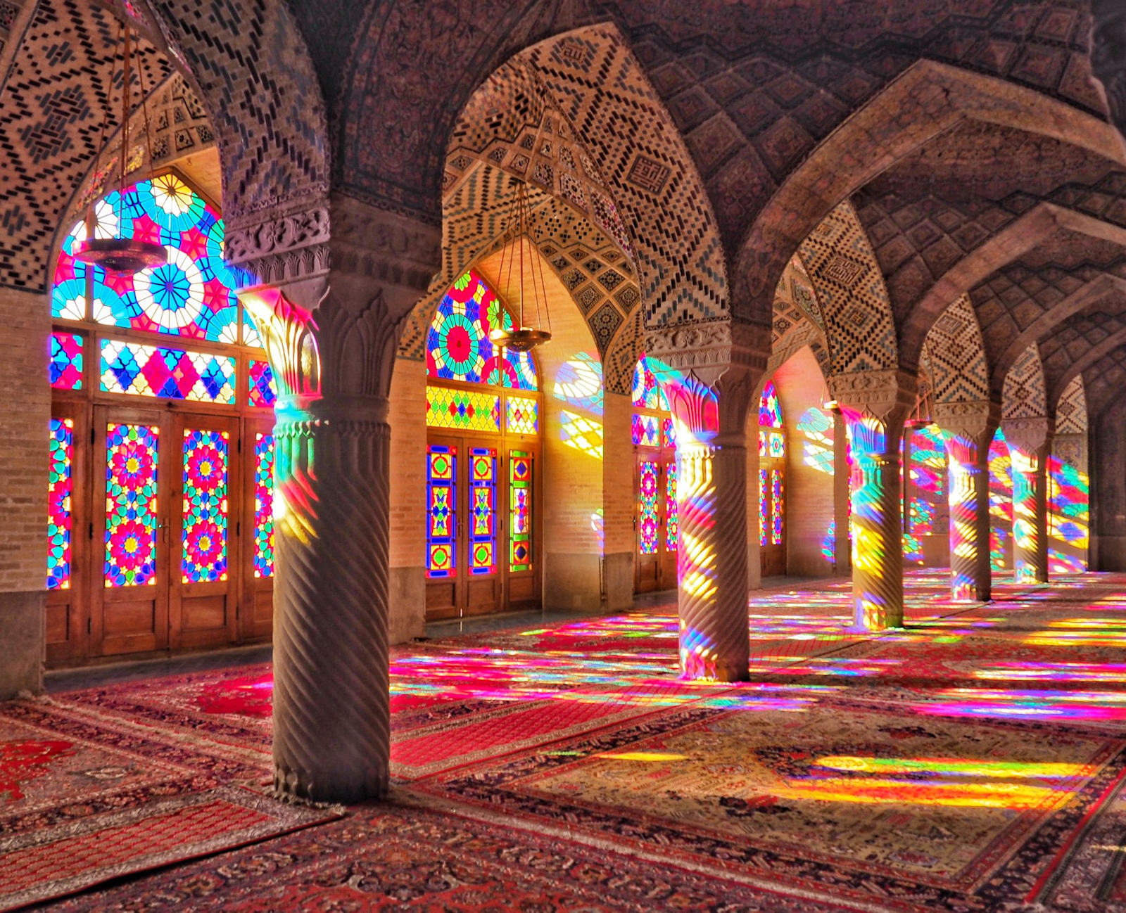Mosquée Nasir al-Mulk à Shiraz, Iran