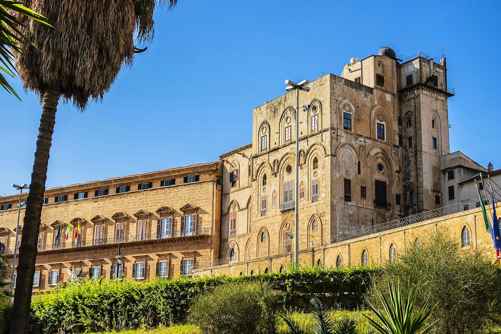 Le Palazzo dei Normanni, siège officiel de l'Assemblée régionale sicilienne