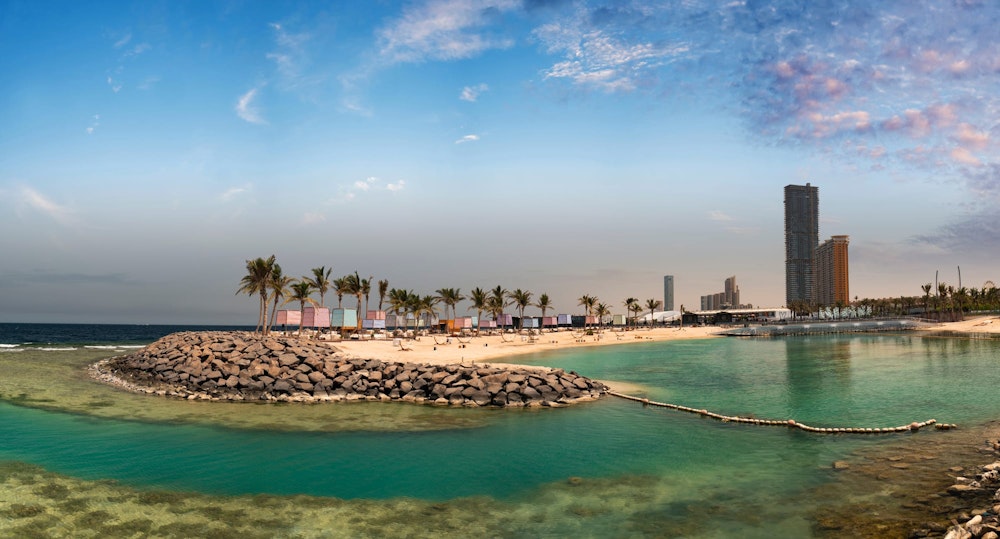 Bathing cove on the Jeddah waterfront