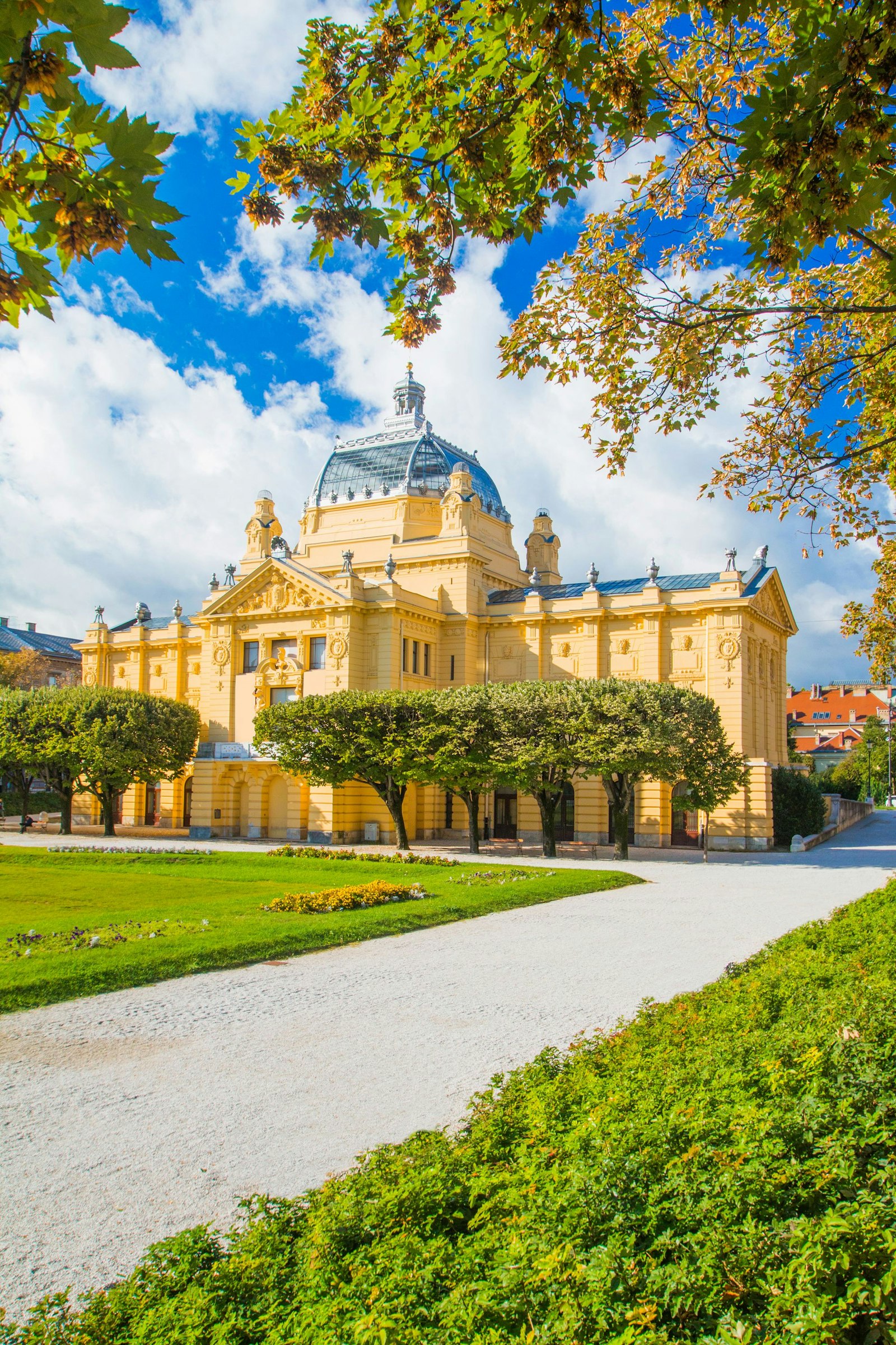 King Tomislav Square with art pavilion