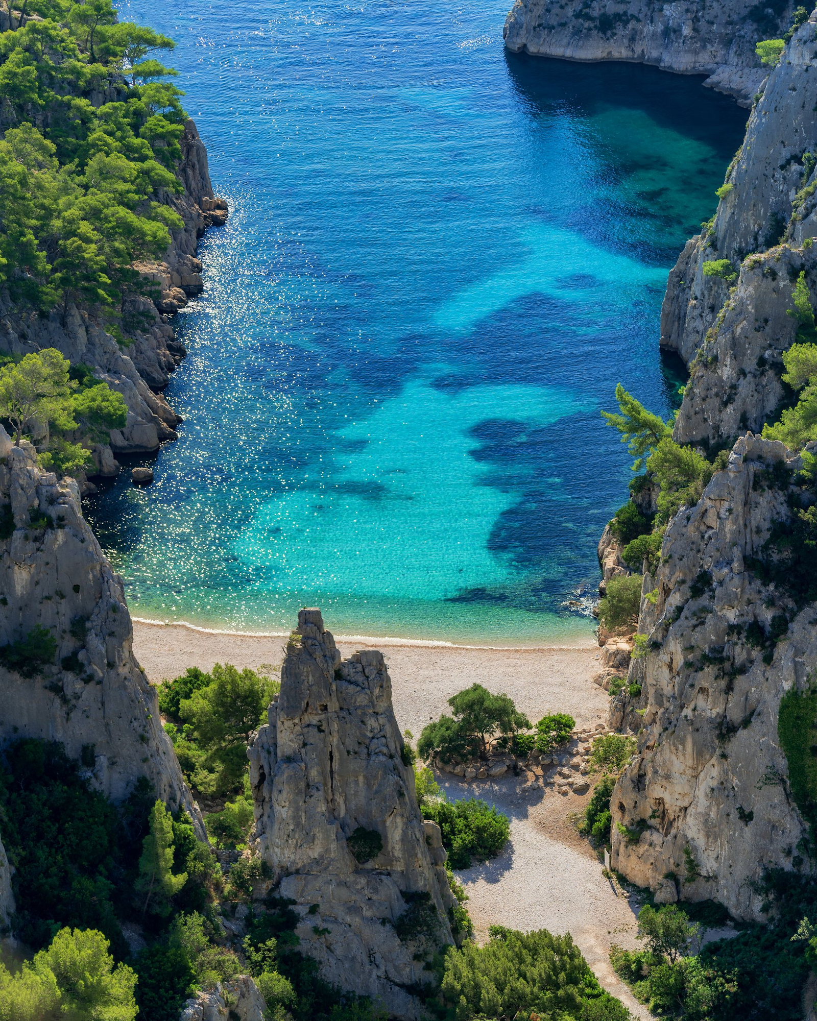 The Calanques, a unique set of limestone cliffs and creeks
