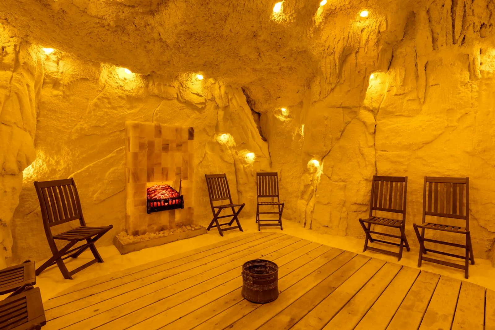 Salt room at the Royal Teos Thermal Resort Clinic & Spa in Izmir