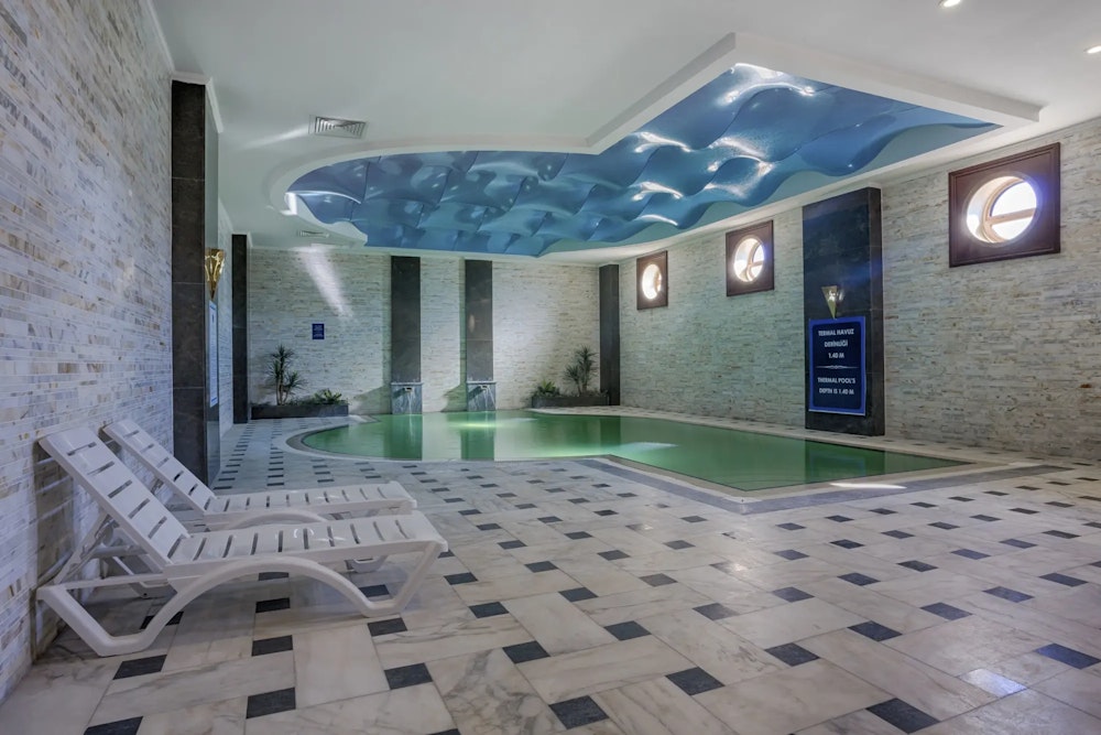 Indoor Thermal Pool at the Grand Ozgul Thermal Holiday Village
