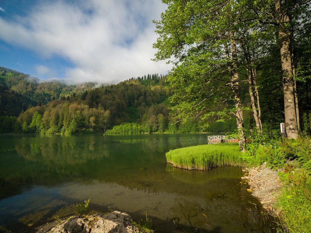 Lake in Borcka Karagöl Nature Park