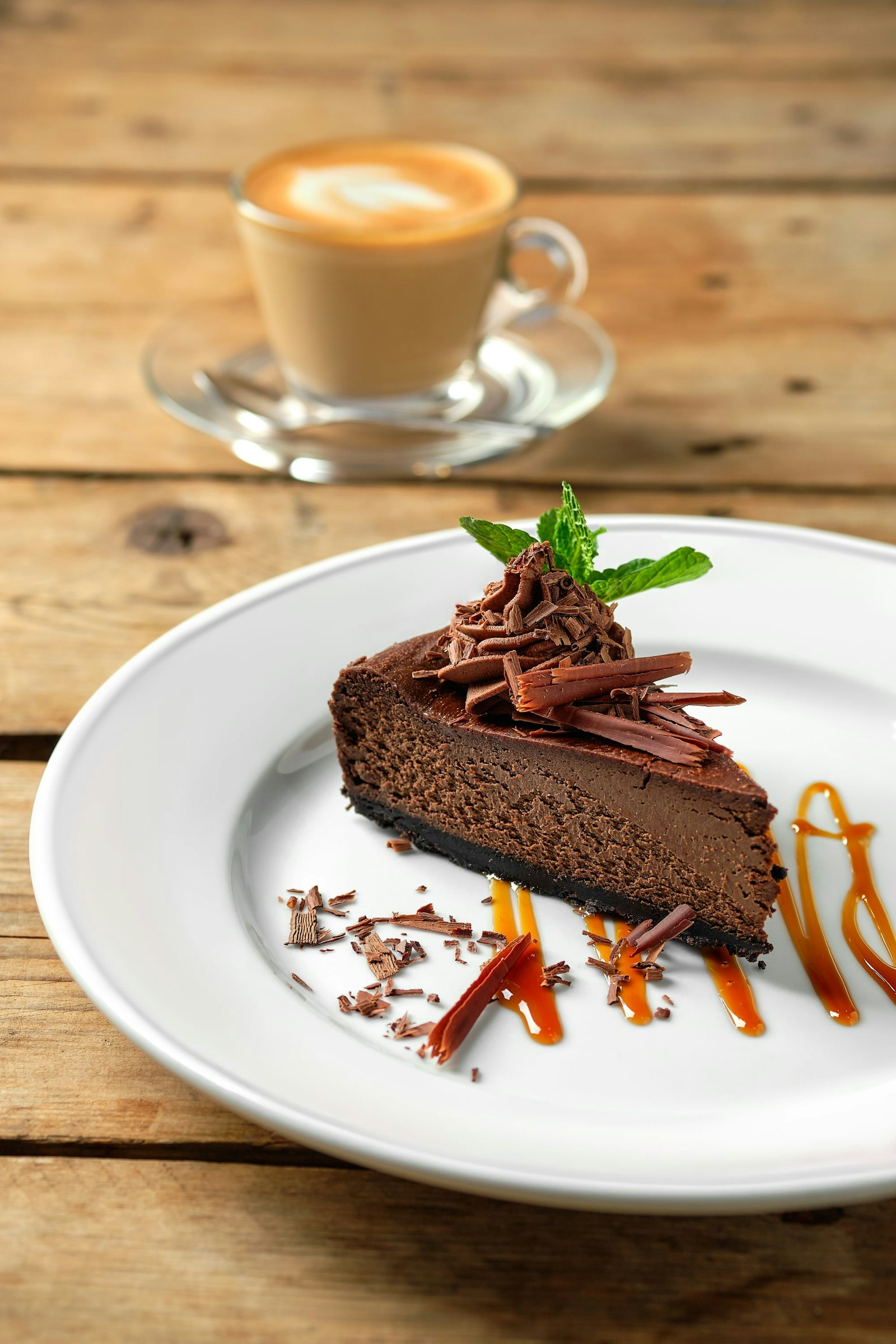 Sachertorte avec café Wiener Melange