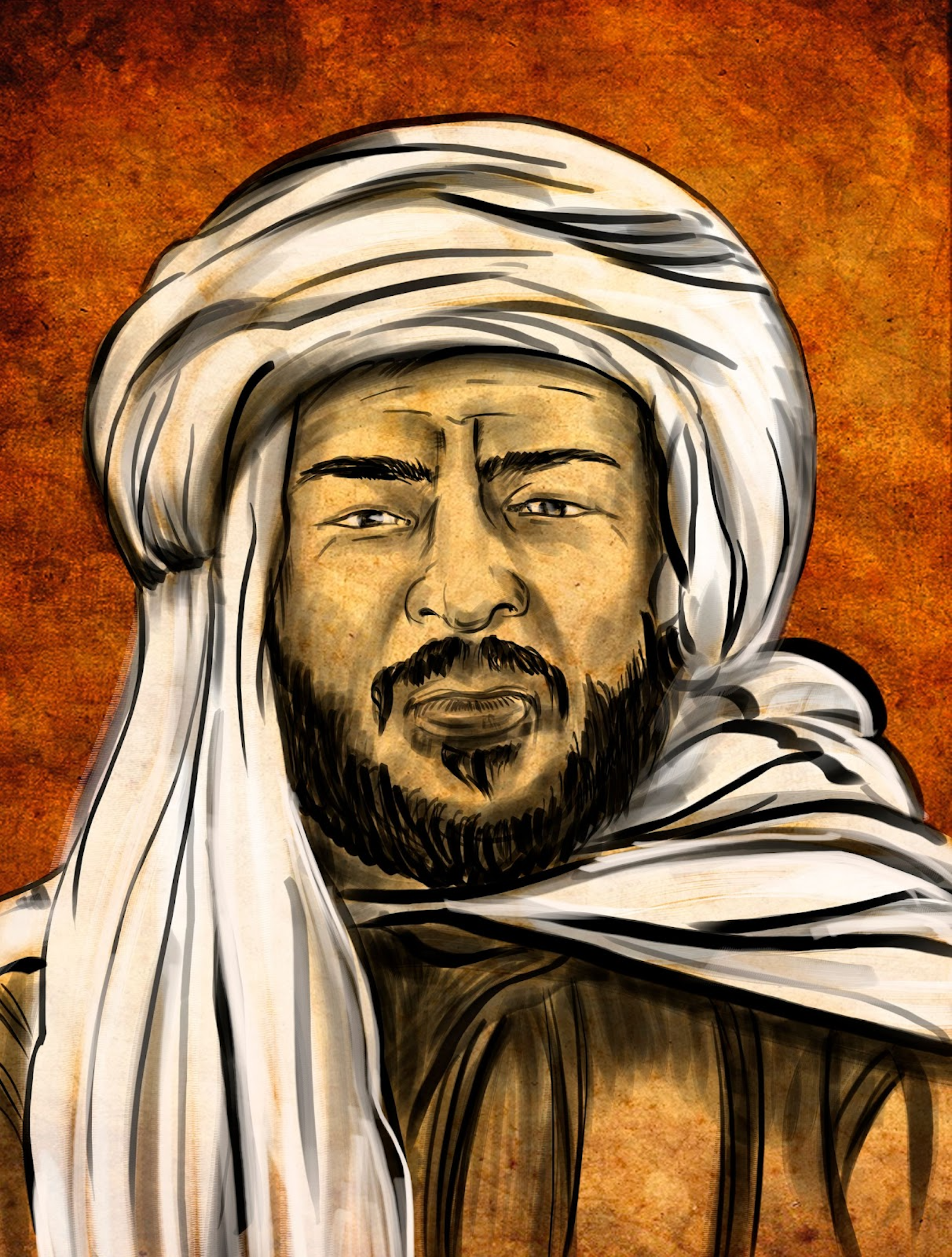Representation of the great traveler Ibn Battouta