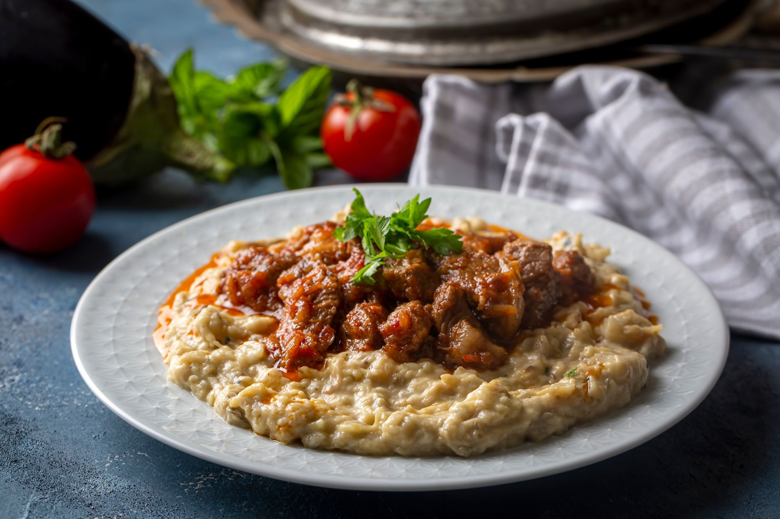 Блюдо Hünkar Beğendi