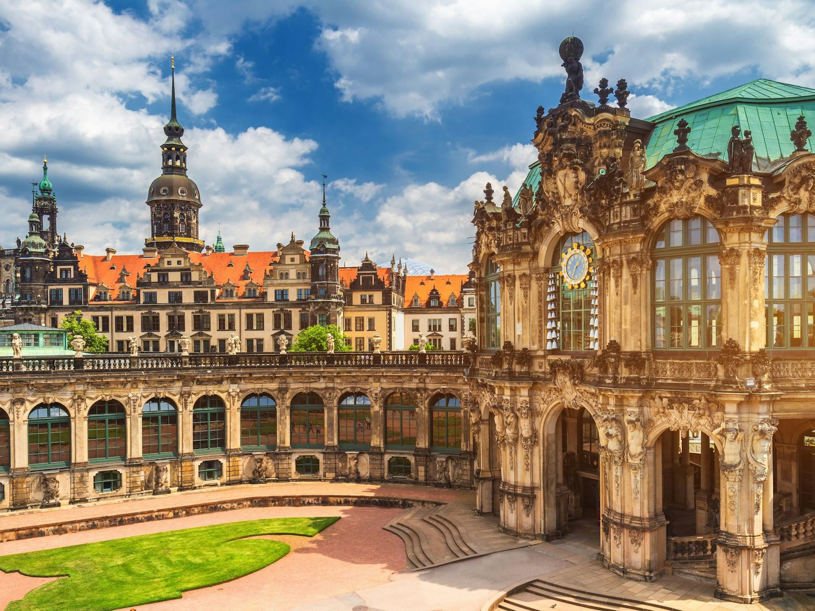Blick auf die Semperoper 