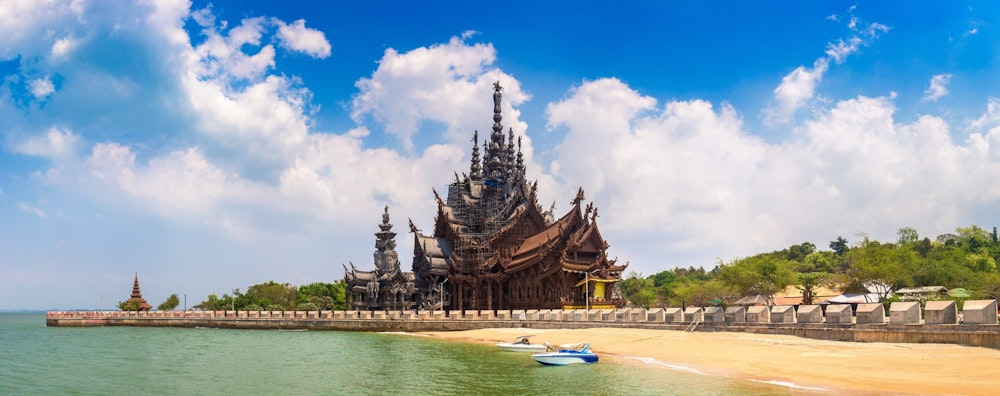 Sanctuary of Truth located close to Pattaya Beach