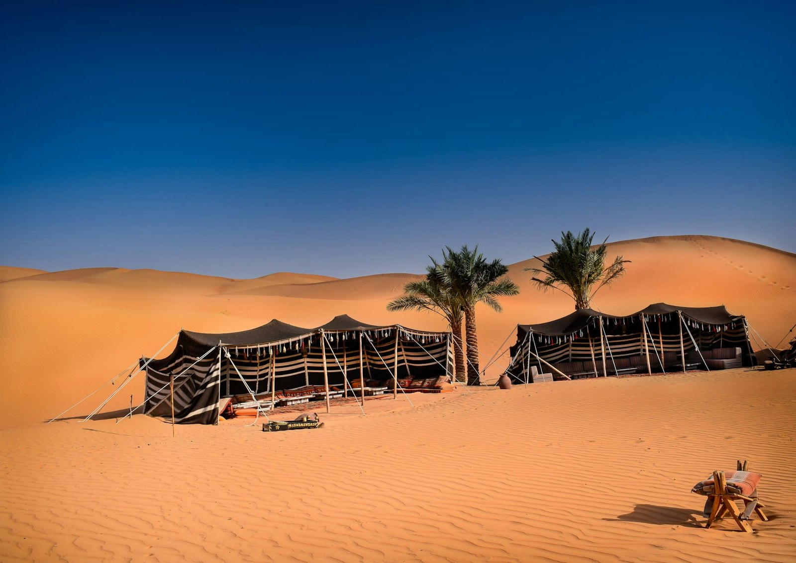 Camp in the Arabian desert
