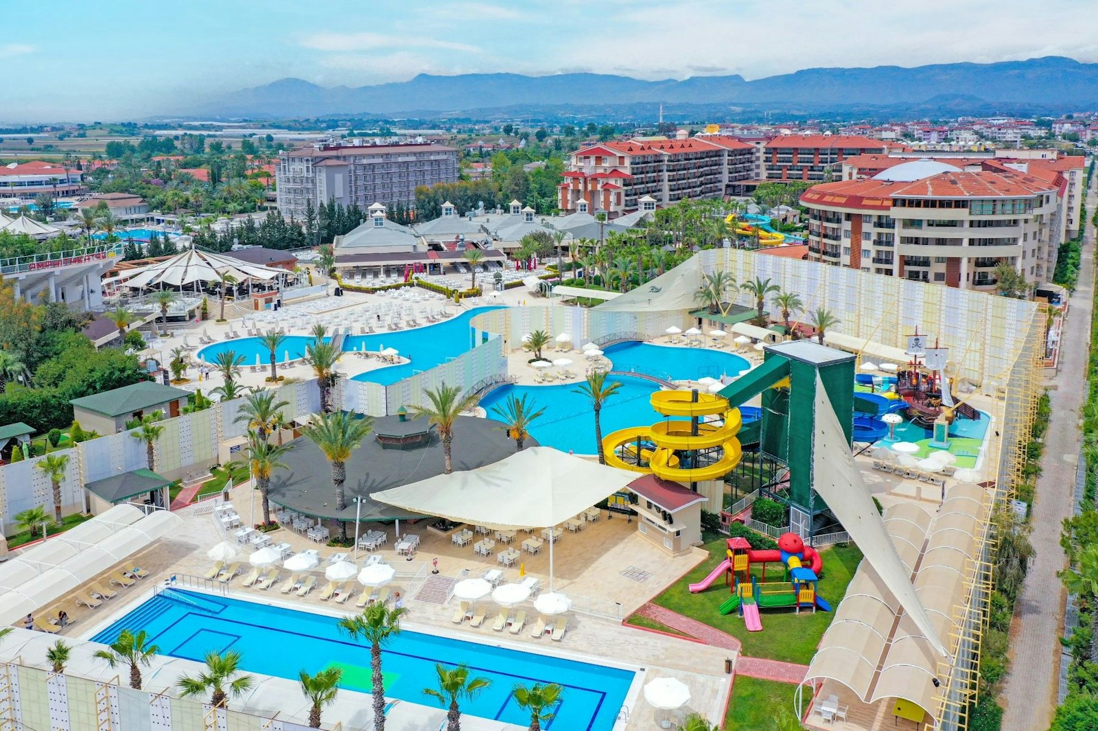 Vue sur une partie du complexe Selge Beach