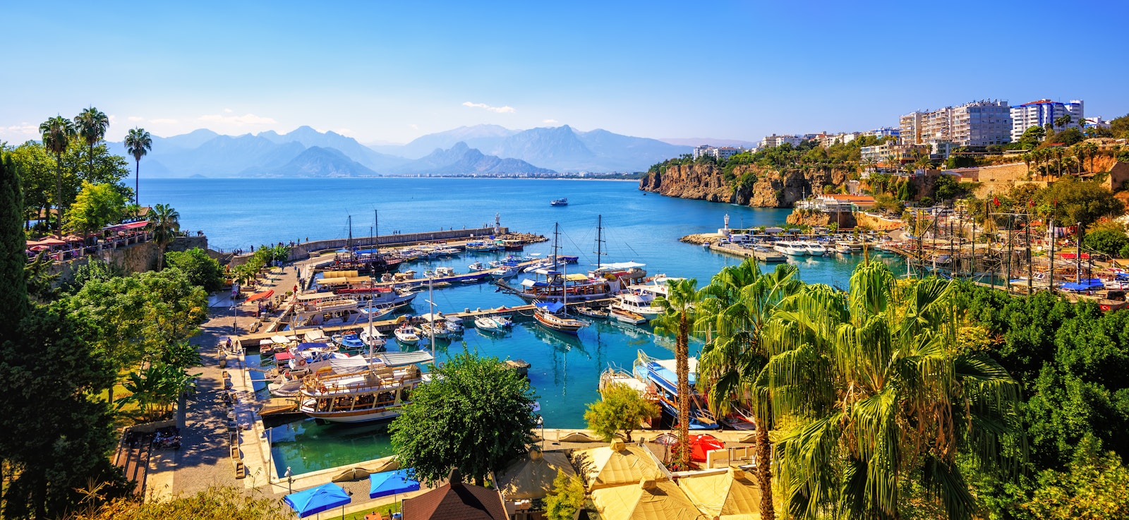 Kaleiçi (vieille ville) et port d'Antalya