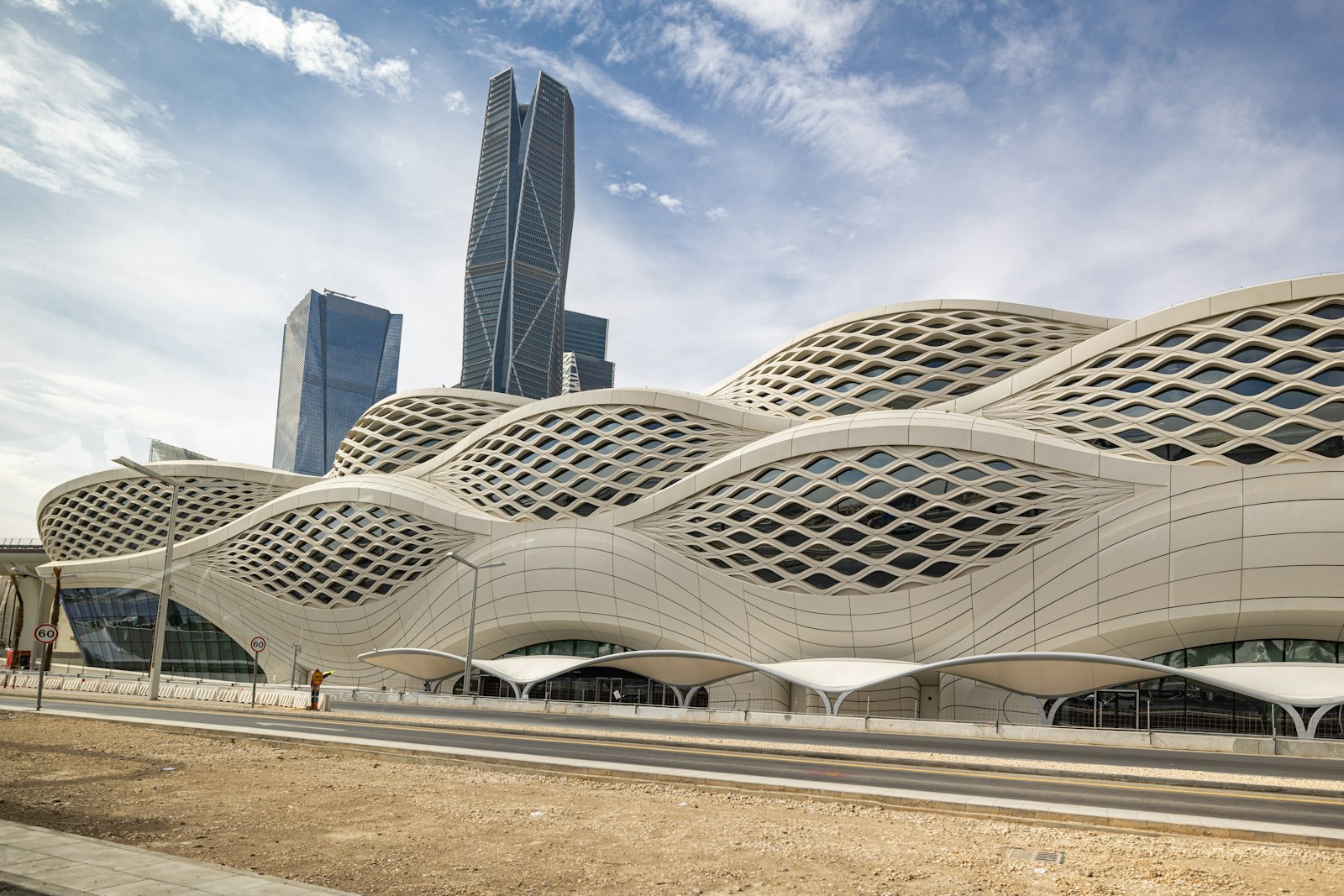 Metro Station in the Riyadh business district